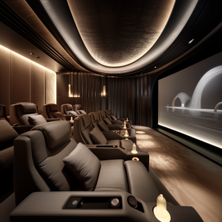 Luxurious home theater setup