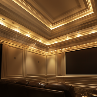 Crown Molding with Integrated Lighting