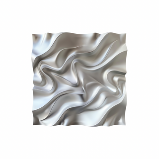 PuraVibe Lustrous Waves 3D Wall Art