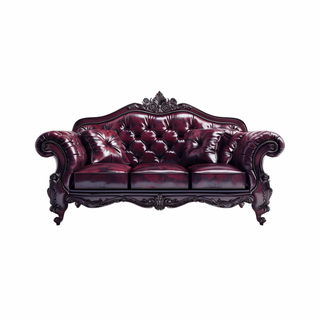 LuxeLounge Majesty Leather Sofa